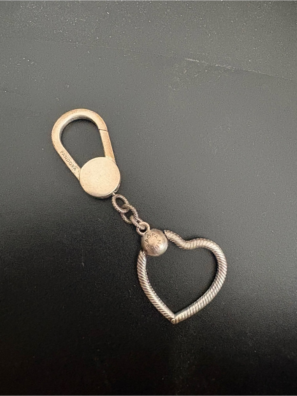 Pandora Sterling Silver Heart Keychain